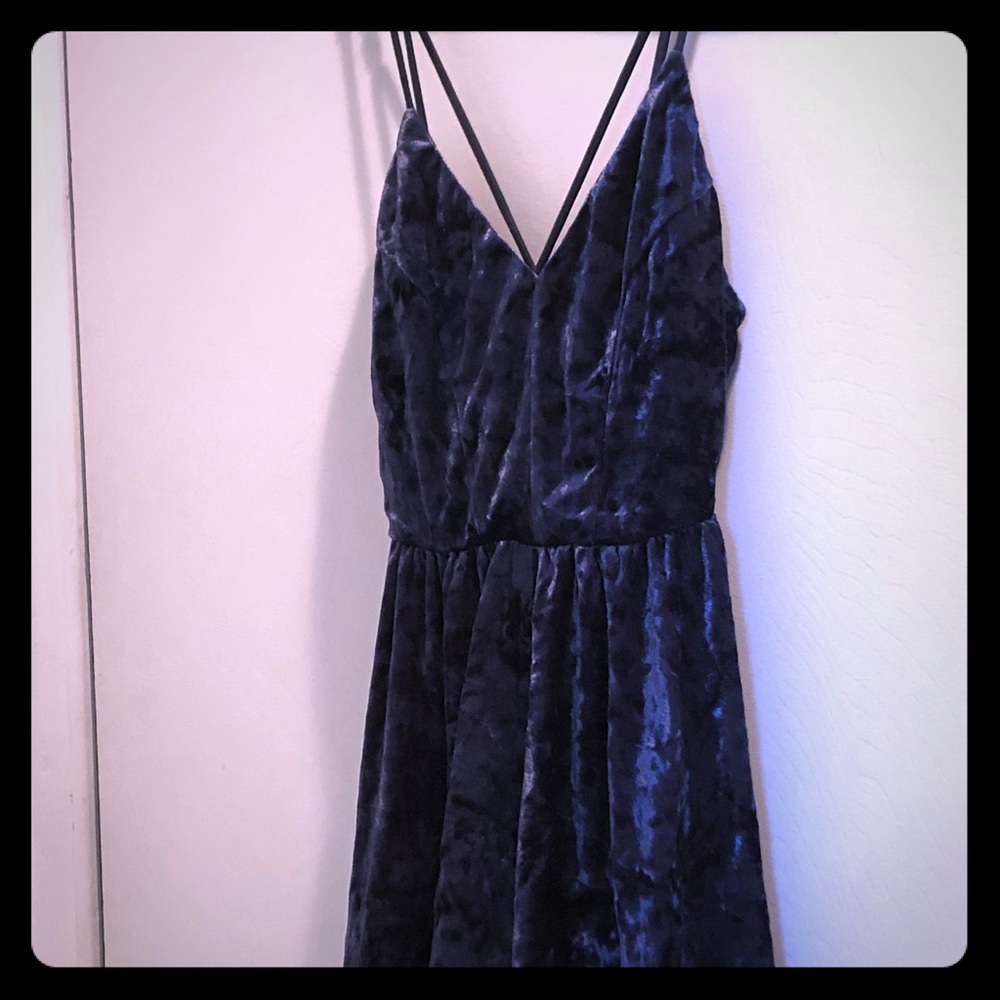 Navy blue jump suit